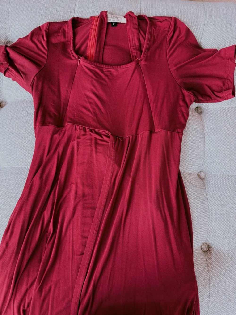 CASSIDY LABOR & POSTPARTUM GOWN - Crimson Full Figure